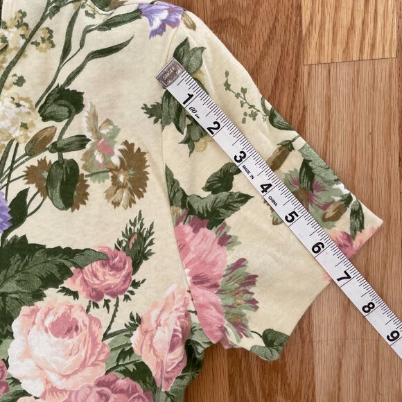 VTG 90s Expo Petite Floral Midi Dress Cottagecore Garden Tea Party Sz 6P - Picture 15 of 16